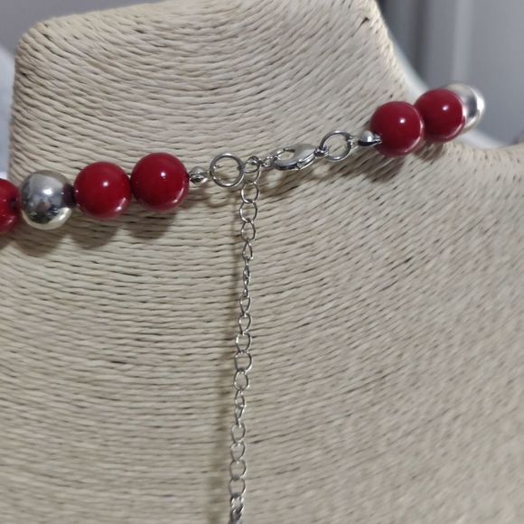 Merlot Statement Necklace - Picture 6 of 10